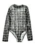 Love Checkered-gingham Silver Bodysuit Size 1X - photo 2