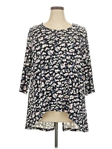 fleur bleue 3/4 Sleeve Blouse (view 1)