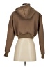 Shein 100% Polyester Brown Zip Up Hoodie Size S - photo 2