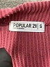 Popular 21 Solid Burgundy Turtleneck Sweater Size S - photo 7