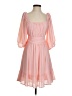 Unbranded 100% Polyester Solid Pink Cocktail Dress Size S - photo 1