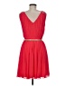 Jessica Simpson 100% Polyester Solid Red Cocktail Dress Size 6 - photo 2