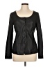 Theory 100% Leather Black Leather Jacket Size 12 - photo 1