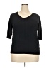Ella Moss Black 3/4 Sleeve Top Size XXL - photo 1