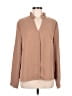 Shein 100% Polyester Tan Long Sleeve Blouse Size 8 - 10 - photo 1