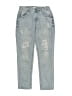 Forever 21 100% Cotton Graphic Blue Jeans Size 11 - photo 1