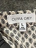 Olivia Grey Houndstooth Silver Sleeveless Blouse Size L - photo 7