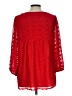 Jodifl 100% Polyester Red 3/4 Sleeve Blouse Size L - photo 2