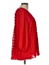 Jodifl 100% Polyester Red 3/4 Sleeve Blouse Size L - photo 4