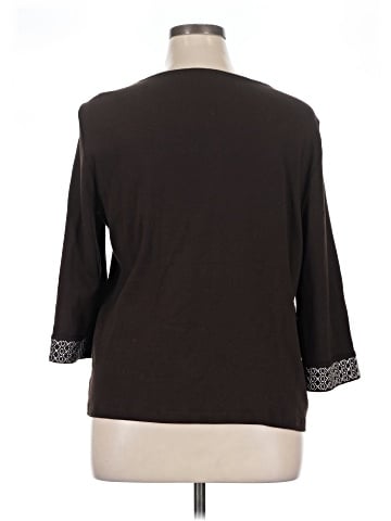 Karen Scott 3/4 Sleeve Top (view 2)