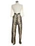 Main Strip Animal Print Ivory Black Jumpsuit Size L - photo 2