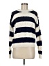 Piper Stripes Blue Pullover Sweater Size M - photo 1