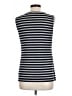 Verve Ami Stripes Multi Color Silver Sleeveless Top Size L - photo 2