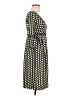 Max Studio Polka Dots Black Ivory Casual Dress Size M - photo 4