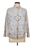 Unbranded Paisley Silver Long Sleeve Blouse Size L - photo 1
