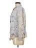 Unbranded Paisley Silver Long Sleeve Blouse Size L - photo 5