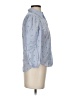 Zara Hearts Blue 3/4 Sleeve Button-Down Shirt Size XS - photo 4