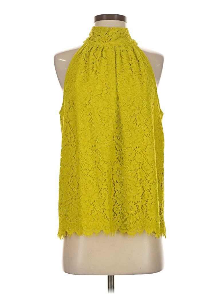 Pre-owned Jcrew Sleeveless Blouse In Yellow
