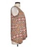 AB Studio Orange Sleeveless Blouse Size L - photo 4