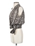 Michael Kors 100% Silk Animal Print Gray Tan Sleeveless Silk Top Size 4 - photo 5