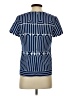Trina Turk 100% Polyester Blue Short Sleeve Blouse Size 2 - photo 2
