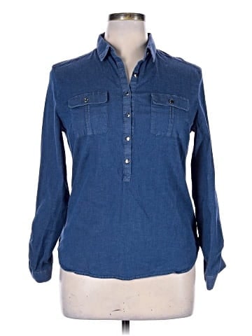 New York & Company Long Sleeve Button-Down Shirt (view 1)