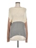 Blu Pepper Color Block Tan Pullover Sweater Size M - photo 1