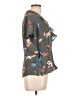 Sugar High 100% Polyester Gray Short Sleeve Blouse Size L (estimated) - photo 4