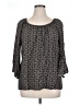 Max Studio 100% Rayon Gray 3/4 Sleeve Blouse Size XL - photo 1