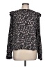 Evereve 100% Polyester Black Long Sleeve Blouse Size L - photo 1