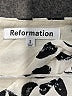 Reformation 100% Viscose Animal Print Ivory Jumpsuit Size 2 - photo 4
