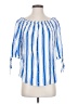 Harve Benard 100% Viscose Blue 3/4 Sleeve Blouse Size S - photo 1