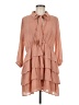 Zara 100% Polyester Tan Orange Casual Dress Size M - photo 1