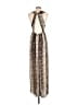 Plastic Island 100% Polyester Animal Print Tan Casual Dress Size XS - photo 2