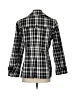 New York & Company 100% Polyester Checkered-gingham Black Jacket Size S - photo 2