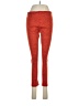lucy Animal Print Orange Casual Pants Size M - photo 1
