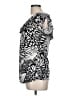 Essentials by Milano Black White Short Sleeve Blouse Size L - photo 5