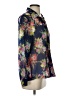 Teddi 100% Nylon Floral Blue Long Sleeve Blouse Size EU 36 / US 6 - photo 4