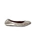 Lanvin 100% Leather Metallic Silver Gray Flats Size 8 (estimated) - photo 1