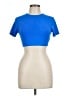 Zara Blue Short Sleeve Turtleneck Size L - photo 1