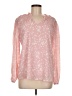 Dokotoo 100% Polyester Pink Long Sleeve Blouse Size M - photo 1