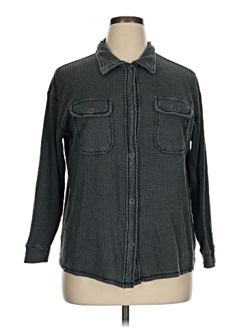 Rewind Long Sleeve Button-Down Shirt (view 1)