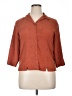 Notations 100% Silk Brown 3/4 Sleeve Silk Top Size XL - photo 1