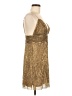 Saylor 100% Polyester Metallic Gold Cocktail Dress Size M - photo 4