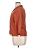 Notations 100% Silk Brown 3/4 Sleeve Silk Top Size XL - photo 5