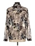 CAbi 100% Polyester Floral Ivory Long Sleeve Blouse Size M - photo 2