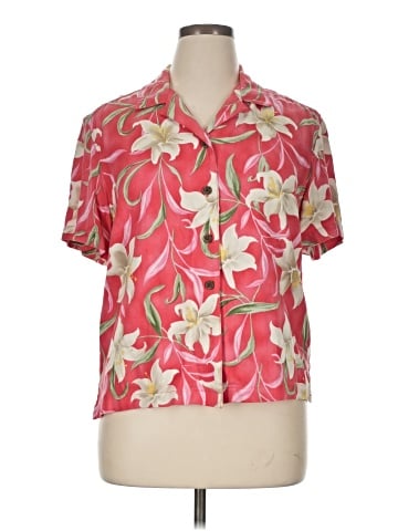 Caribbean Joe Short Sleeve Blouse (view 1)