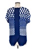 Assorted Brands 100% Polyester Blue Short Sleeve Blouse Size M - photo 2