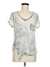 Peyton Jensen Silver Short Sleeve Top Size M - photo 1