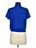 Shinestar 100% Polyester Blue Short Sleeve Blouse Size M - photo 2